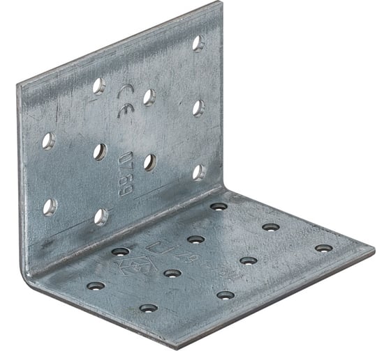 Изображение товара Крепежный уголок VORMANN 60х60х80х2,5 мм, оцинкованный 70 938 000