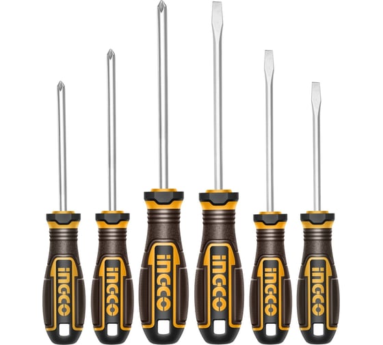 Изображение товара Набор отвëрток INGCO 6 шт S2 SUPER INDUSTRIAL HKSDS0628