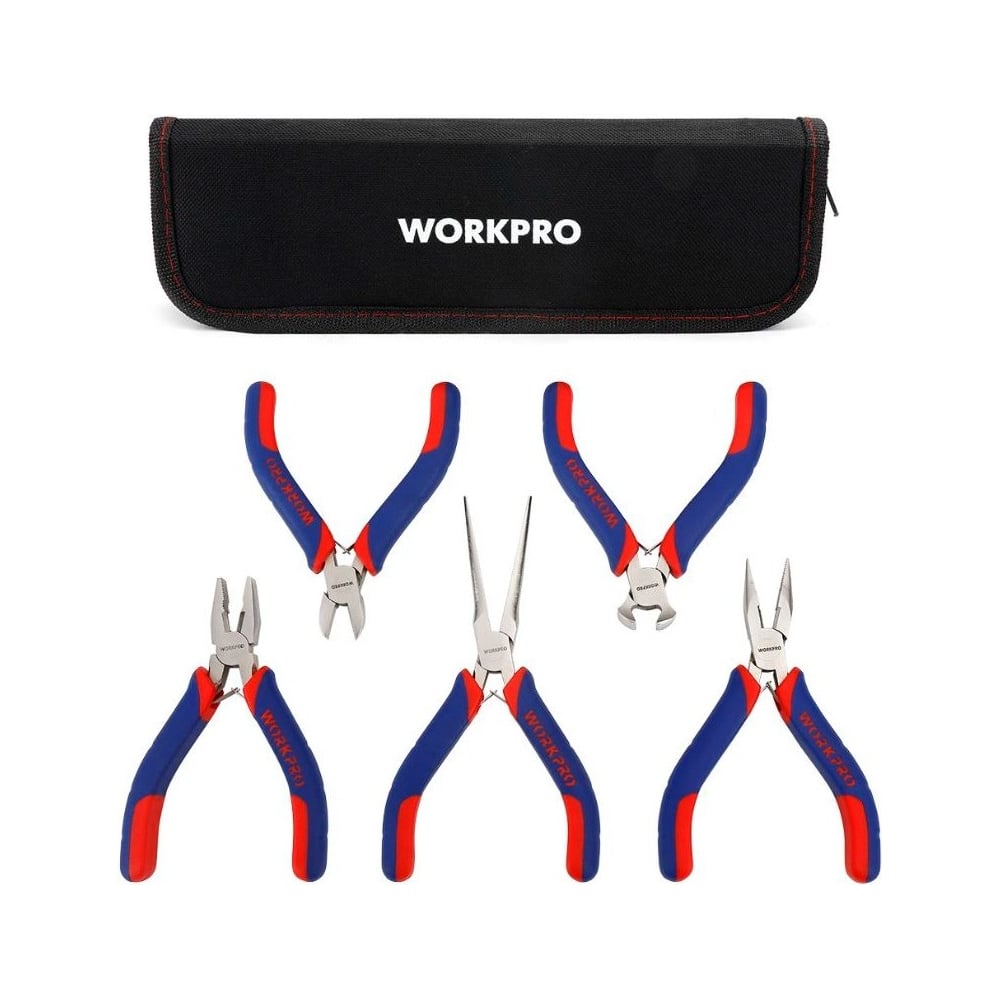 Изображение товара Набор губцевого инструмента мини WORKPRO (набор из 5 предметов) WP201015
