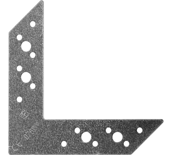 Изображение товара Плоский уголок VORMANN 156х110х32х2 мм, оцинкованный 71 004 000