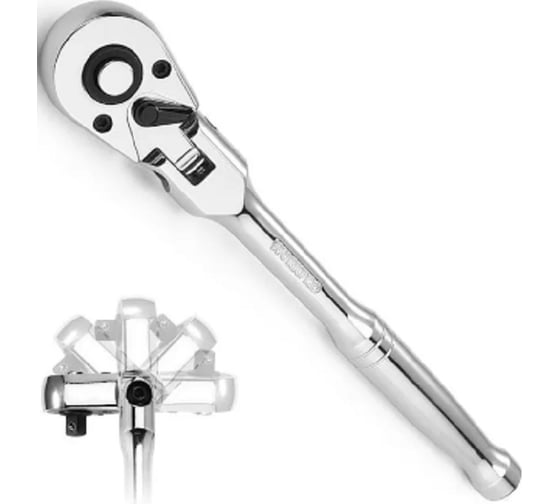 Изображение товара Трещотка WORKPRO 3/8 удлиненная с поворотной головкой WP 271028 WP271028