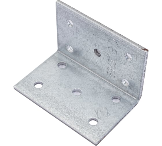 Изображение товара Крепежный уголок VORMANN 40х40х60х2,5 мм, оцинкованный 70 934 000