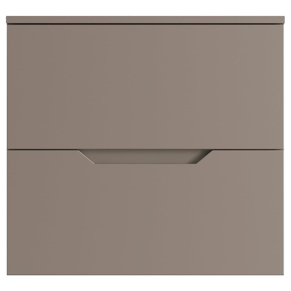 Изображение товара Подвесная тумба с раковиной ORANGE Line 60 см латте/белый