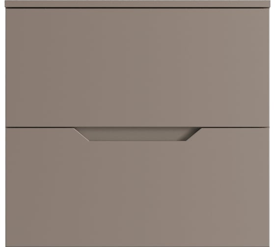 Изображение товара Подвесная тумба с раковиной ORANGE Line 60 см, латте/белый Li-60TuLMDF+B08-500W