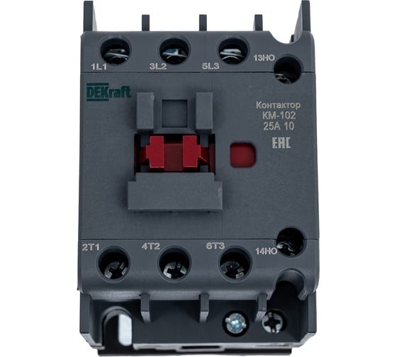 Изображение товара Контактор Dekraft КМ102-025А-110-10 AC-3 AC-4 22095DEK