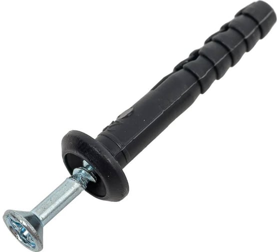 Изображение товара Дюбель-гвоздь STEELREX грибовидный бортик, 6x60 мм, коробка 150 шт. 0406006060B100015008