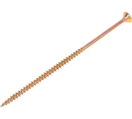 Изображение товара Саморез универсальный STEELREX потайн., шлиц Pz, желтый цинк, 5,0x120 мм, коробка 200 шт. 0125050120B100020008