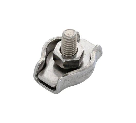 Изображение товара Зажим для стальных канатов STEELREX одинарный, SIMPLEX, цинк, 8 мм, упаковка 1 шт. 0521008000W100000110