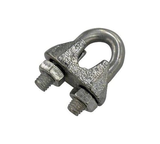 Изображение товара Зажим для стальных канатов STEELREX DIN 741, цинк, 5 мм, упаковка 2 шт. 0519005000W100000210