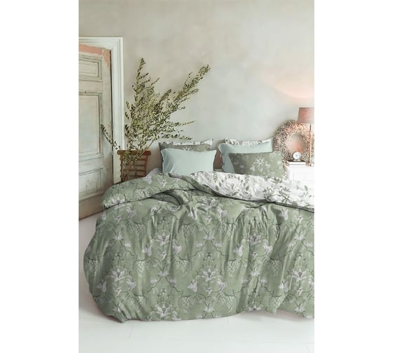 Изображение товара Комплект постельного белья Mona Liza Grass 1.5 спальный 70x70 см 2 шт поплин 561114/12