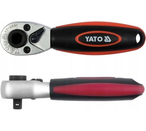 Изображение товара Трещотка YATO для бит и гол. 1/4" CrV 106мм YT-0331 37130331 092 1