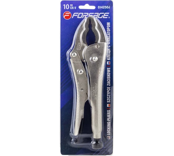 Изображение товара Гейферный зажим Forsage с двойным овальным захватом 10"-250мм, в блистере F-614250J(421)