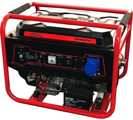 Изображение товара Бензиновый генератор MAGNETTA GFE6500N