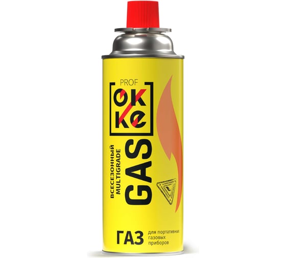 Изображение товара Газ углеводородный сжиженный в баллонах для портативных бытовых газовых приборов OKKE Всесезонный ПГП-520-029