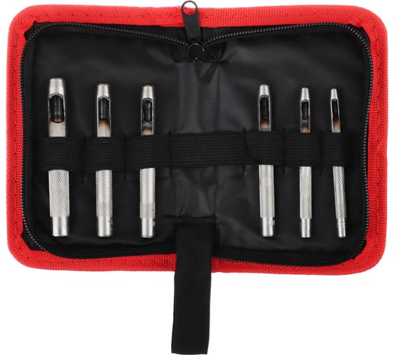 Изображение товара Набор пробойников ЕРМАК 6 предметов 3.2, 4, 4.8, 5.6, 6.4, 8 мм 624-063