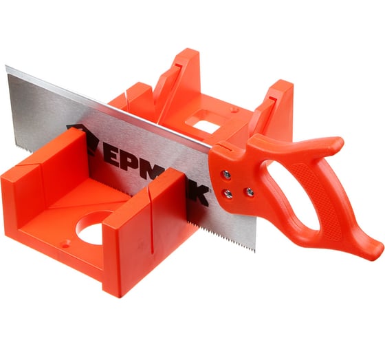 Изображение товара Набор: стусло и ножовка ЕРМАК 300мм, зубья высотой 4мм, шаг 4мм 255-002