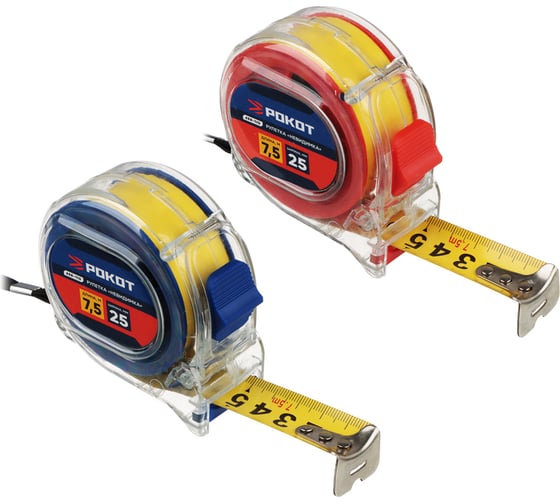 Изображение товара Рулетка РОКОТ 7,5мх25мм "Невидимка" 658-110