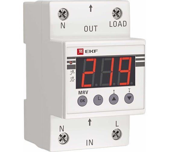 Изображение товара Реле напряжения с дисплеем EKF MRV, 63A PROxima MRV-63A