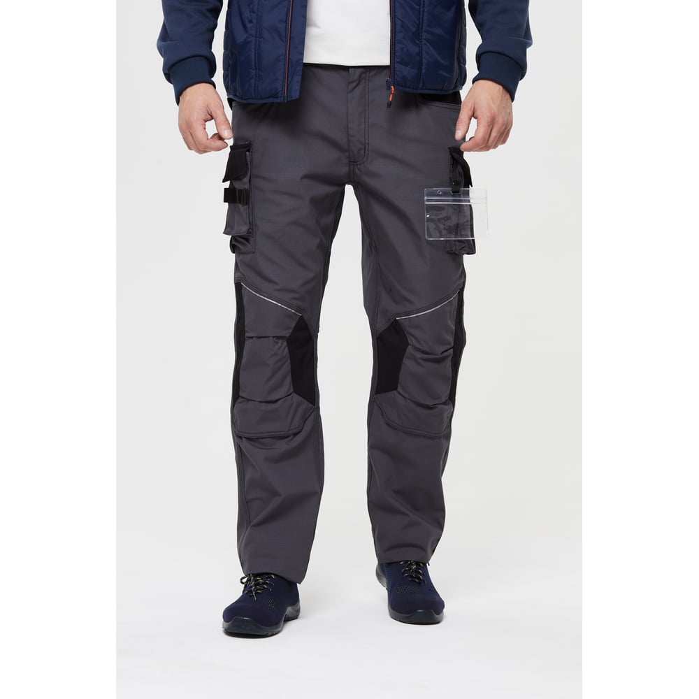 Изображение товара Рабочие брюки Delta Plus MACH2 Corporate серые и черные, размер M, защита от загрязнений