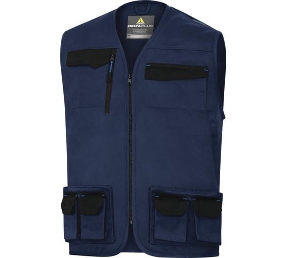 Изображение товара Жилет рабочий Delta Plus MACH2 цвет тёмно синий/ светло синий, размер L M2GI3BMGT