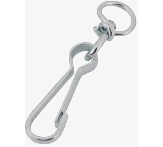 Изображение товара Карабин пружинный STEELREX тип 125 ТА, цинк, 120 мм, упаковка 1 шт. 0528120000W100000110