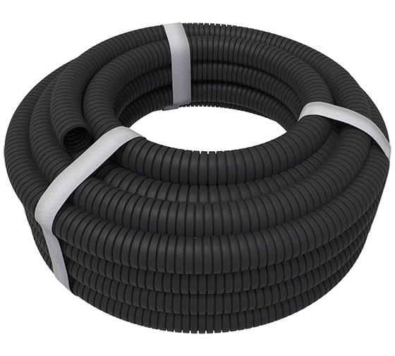 Изображение товара Гофрированная труба REXANT ПНД с зондом, d16 мм, 25 м 28-0016-25