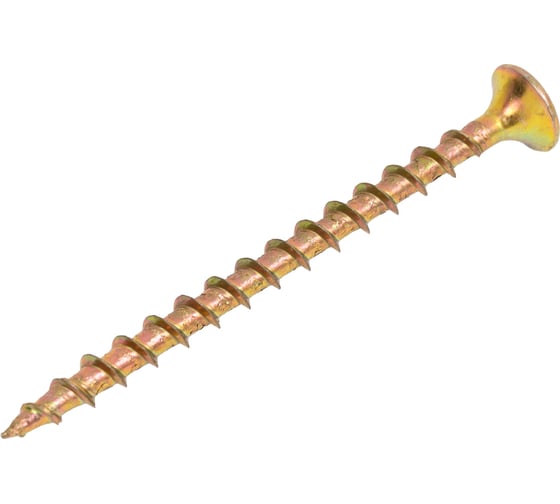 Изображение товара Саморез для ГКЛ STEELREX крупная резьба, желтый цинк, 3,5x51 мм, коробка 500 шт. 0105035051B100050008