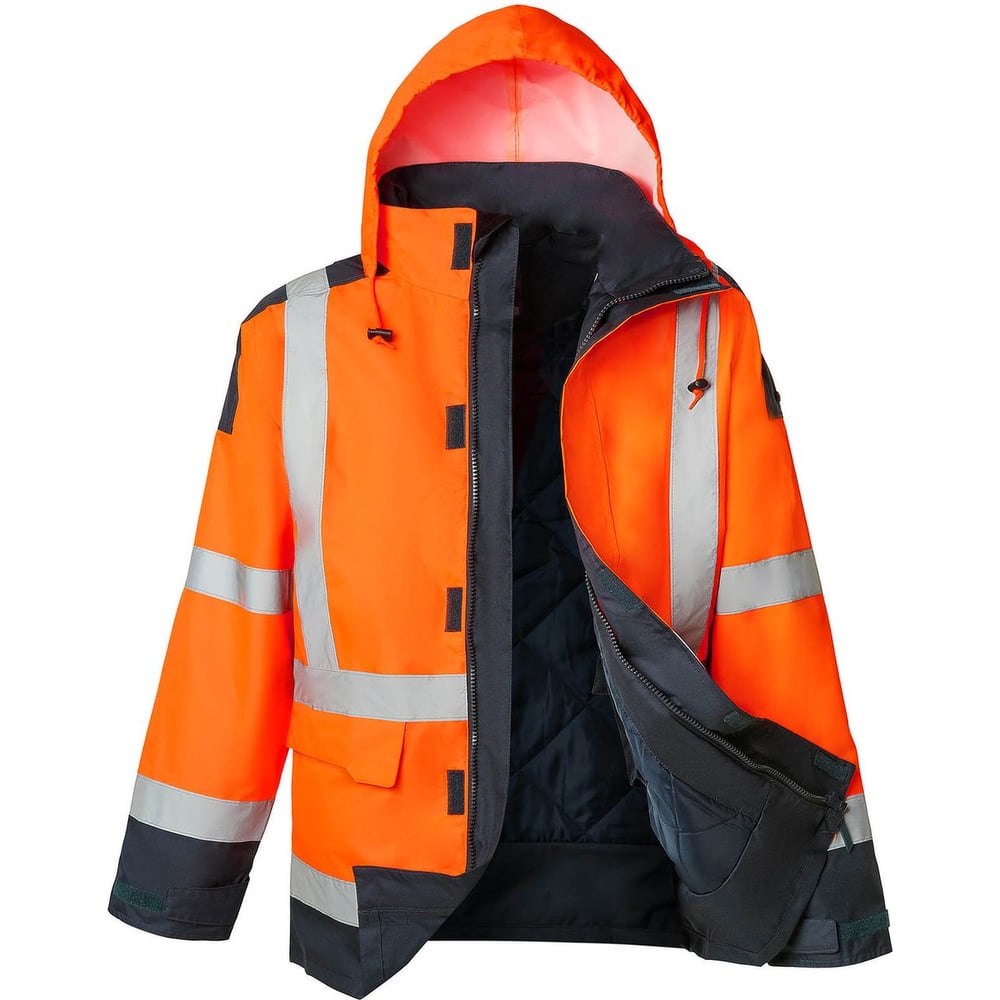 Изображение товара Утепленная куртка повышенной видимости Delta Plus EASYVIEW размер S оранжевая/синяя