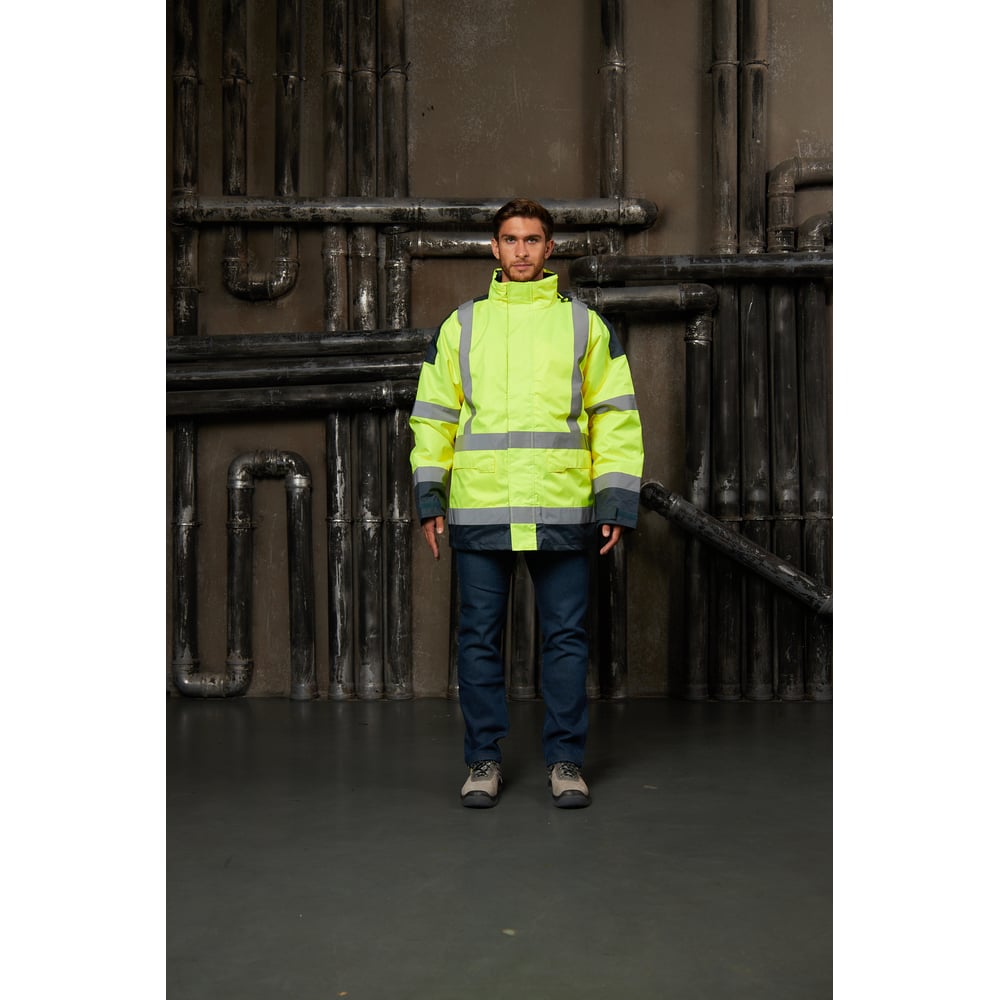 Изображение товара Куртка утепленная повышенной видимости Delta Plus EASYVIEW S флуоресцентный желтый/тёмно-синий