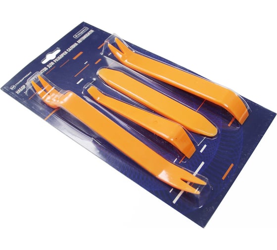 Изображение товара Набор инструментов для разборки салона автомобиля STP (4 предмета в блистере) 54555