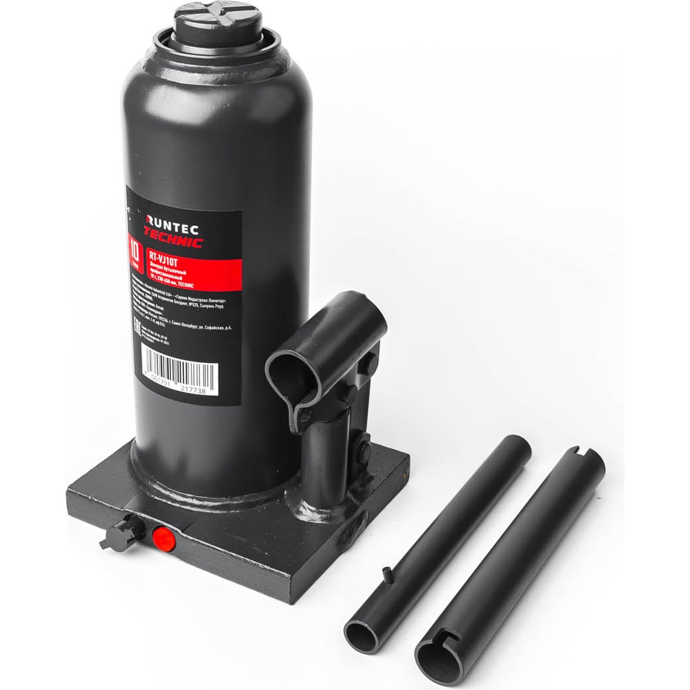 Изображение товара Домкрат бутылочный профессиональный RUNTEC 10 т, 230-450 мм TECHNIC RT-VJ10T