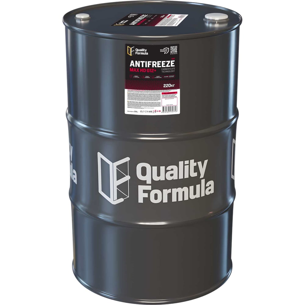 Изображение товара Антифриз Quality Formula ANTIFREEZE QF MAX HD G12+ 220 кг красный
