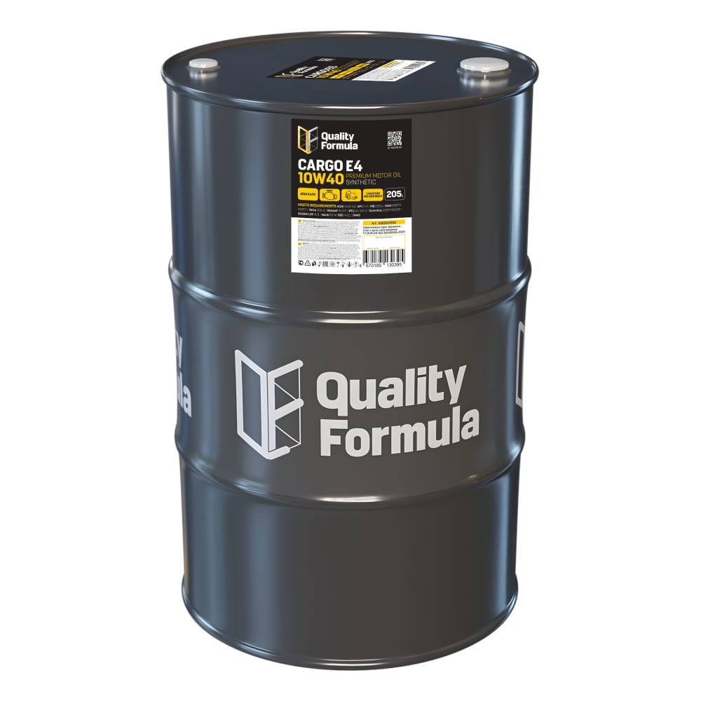 Изображение товара Моторное масло Quality Formula QF Cargo E4 10W40, 205л 430900052