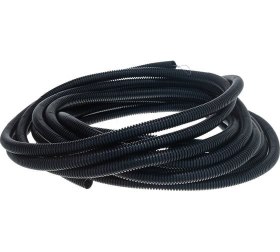 Изображение товара Гофрированная труба REXANT ПНД с зондом, d16 мм, 10 м 28-0160-10