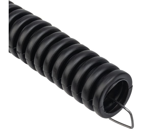 Изображение товара Гофрированная труба REXANT ПНД с зондом, d20 мм, 10 м 28-0200-10