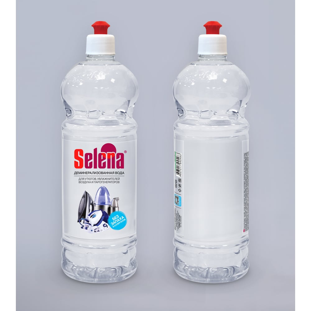 Изображение товара Вода для утюгов деминерализованная без запаха 1 л Selena БХ-56