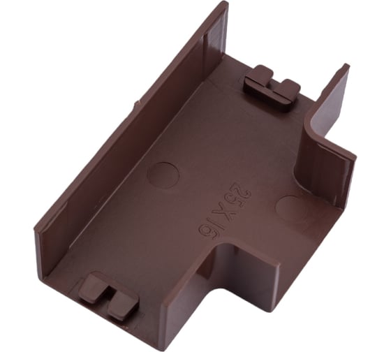 Изображение товара T-образный угол EKF PROxima Plast, 4шт под темное дерево tchd-25-16x4