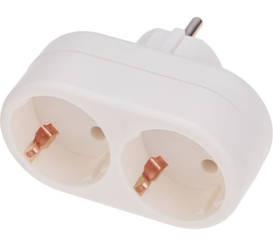 Изображение товара Электрический двойник REXANT 16 А с заземлением 11-1075