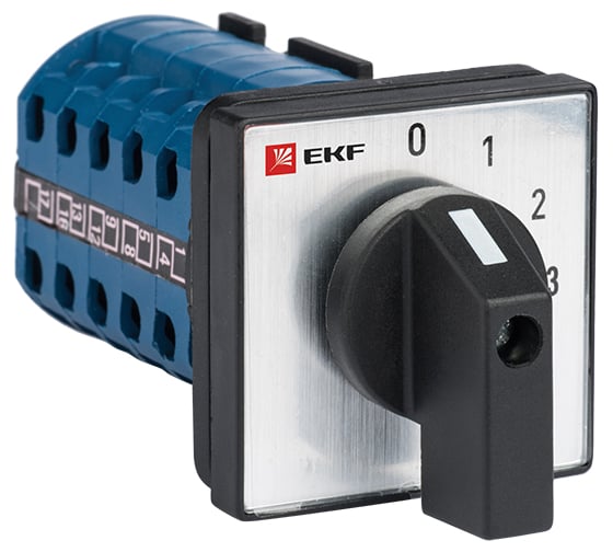 Изображение товара Кулачковый переключатель EKF ПК-1-101, 10А, 1P, 0-1-2-3, PROxima pk-1-101-10