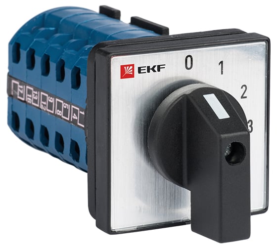 Изображение товара Кулачковый переключатель EKF ПК-1-121, 10А, 1P, 0-1-2-3, PROxima pk-1-121-10