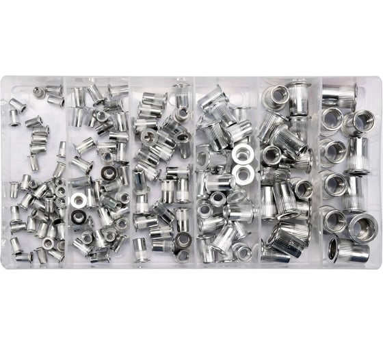 Изображение товара Резьбовые алюминиевые заклепки YATO М3-М10 150 шт. YT-36460