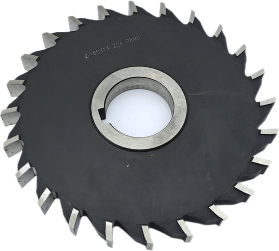 Изображение товара Фреза дисковая трехсторонняя ф 160x14x40 мм, Р6М5, Z=24, прямой зуб TORNERI Т020051