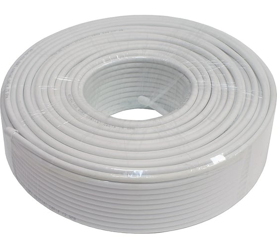 Изображение товара Коаксиальный кабель DORI RG-6 U белый CCA 100м, шт 1126