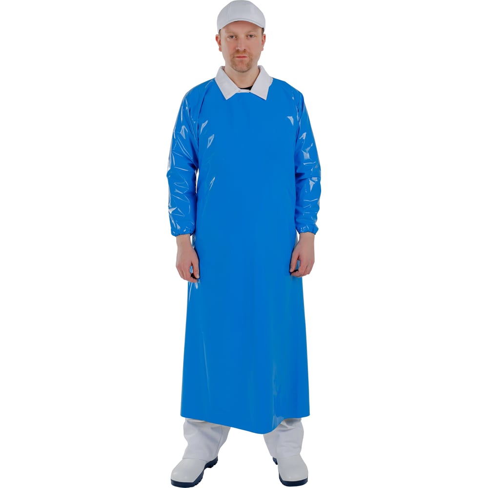 Изображение товара Фартук POLYPRO голубой 150 мкр XXL в индивидуальной упаковке