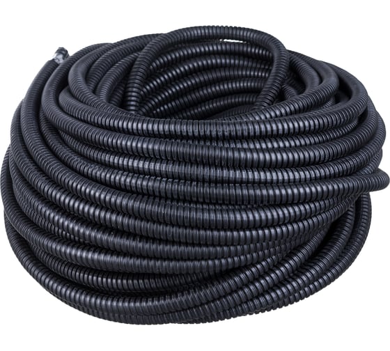 Изображение товара Металлорукав в ПВХ изоляции REXANT МРПИнг-12 50 м с зондом 28-0112-50