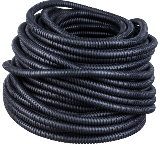 Изображение товара Металлорукав в ПВХ изоляции REXANT МРПИнг-15 50 м с зондом 28-0115-50