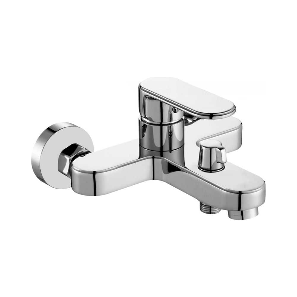 Изображение товара Современный однорычажный настенный смеситель для ванны GERHANS K13022 с 3 режимами лейки