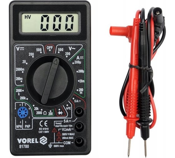 Изображение товара Универсальный цифровой измеритель VOREL 81780