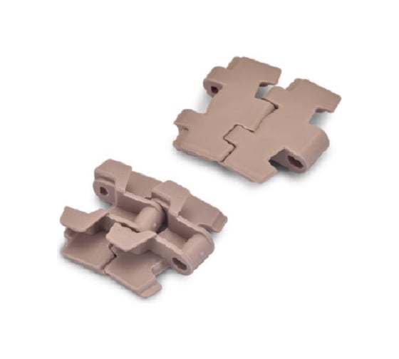 Изображение товара Цепь модульная полиацеталь -40, +80°C, SS штифт, HS-878BO -K325-POM, цепь пластинчатая, коричневая, штифт SS (HGB) Hongsbelt 00-00039647