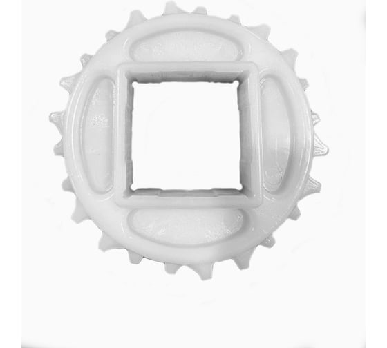 Изображение товара Звездочка 20T-2R для модульной ленты HS-F1000 20 зубьев, квадрат 60х60 мм, POM, (HGB) Hongsbelt 00-00032773